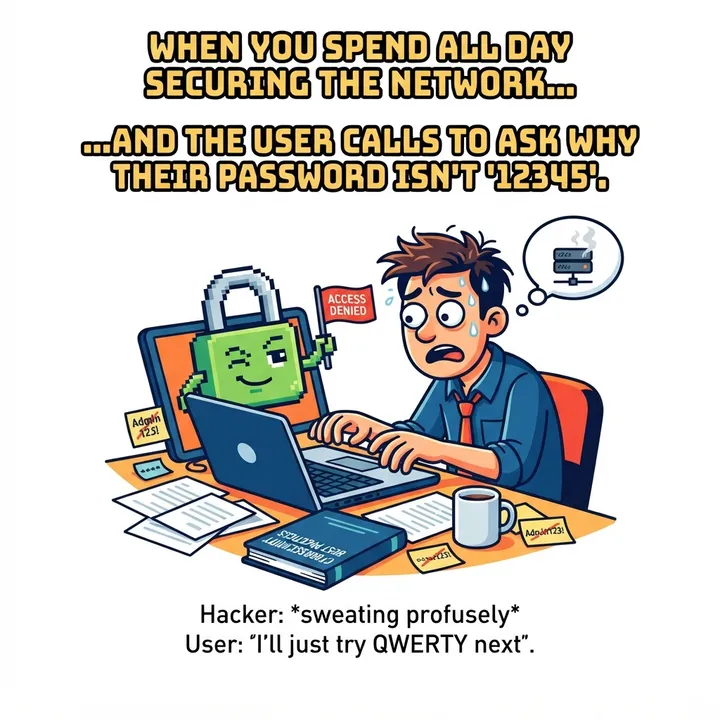 Funny Cyber Security Shirt — KI-Design