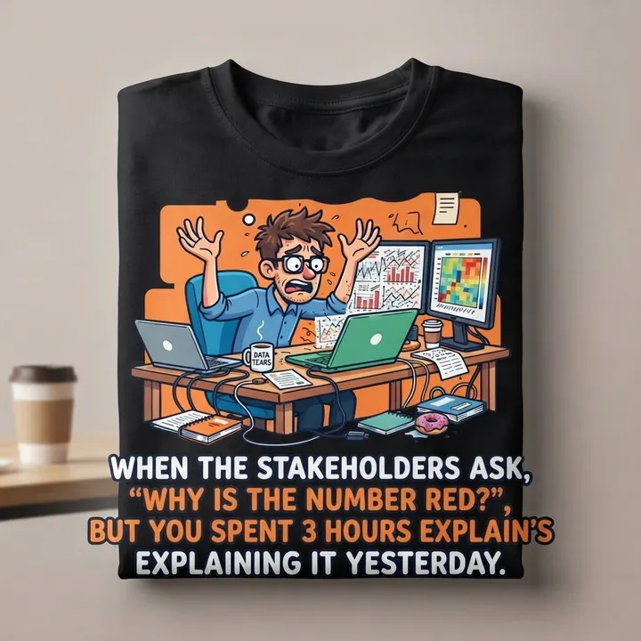 Funny Data Analyst Shirt — Seu resultado