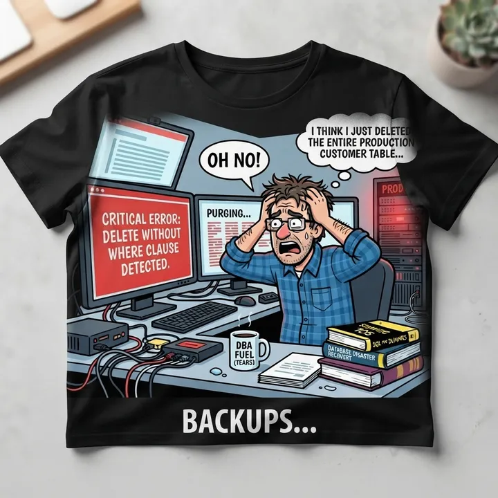 Funny Database Administrator Shirt — Dein Ergebnis