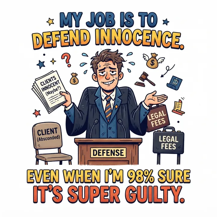 Funny Defense Attorney Shirt — AI design