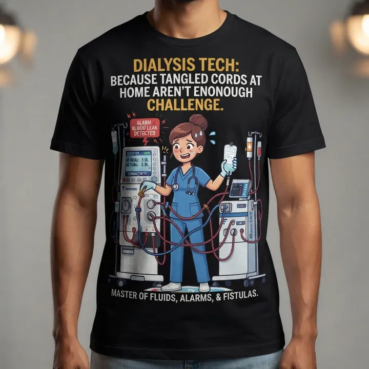 Funny Dialysis Tech Shirt — Dein Ergebnis