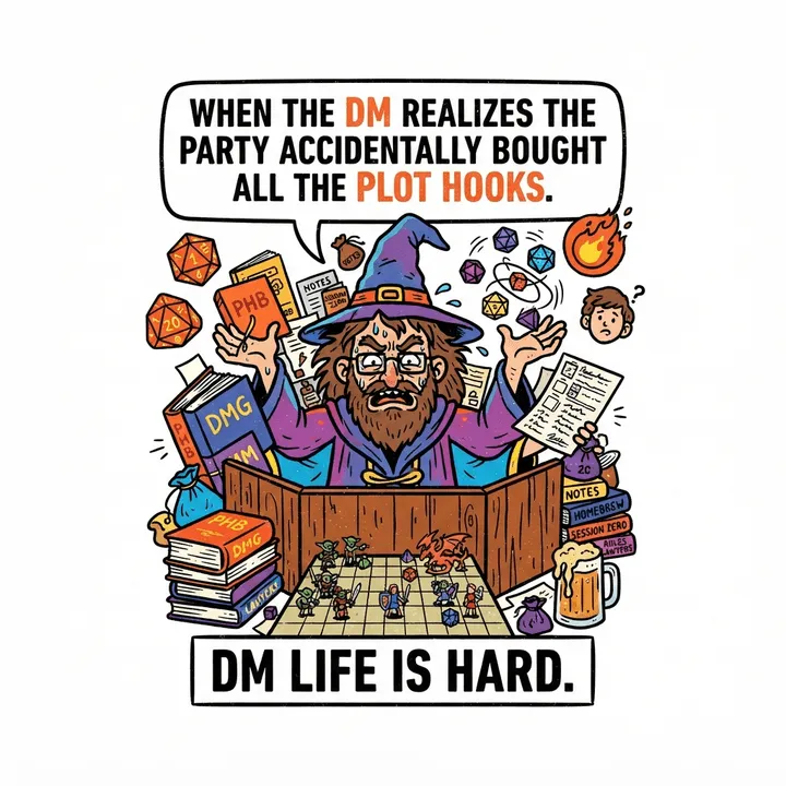 Funny Dnd Shirts — KI-Design