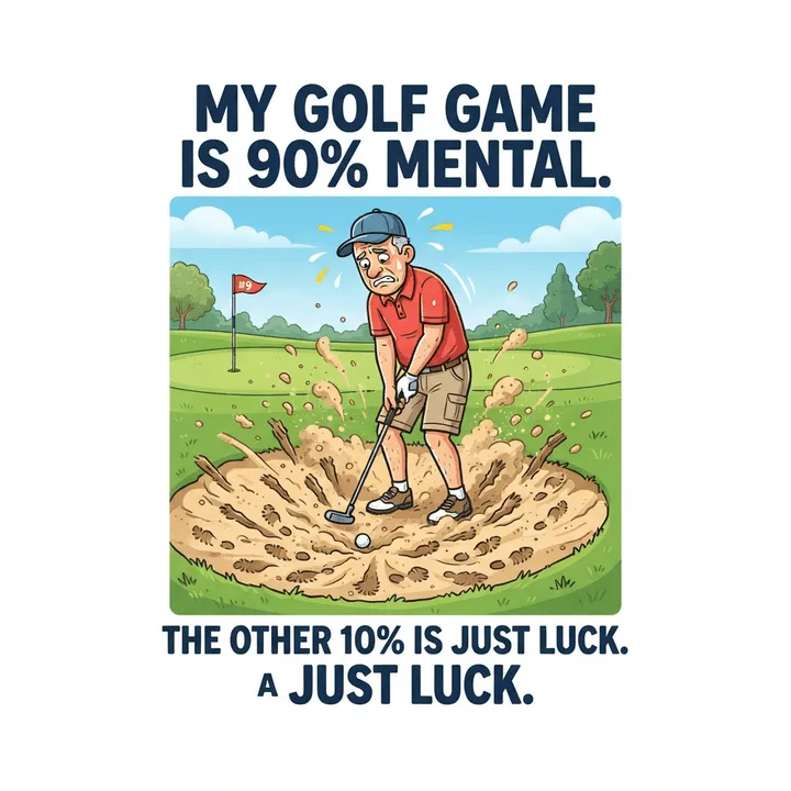 Funny Golf Shirts For Men — AI design