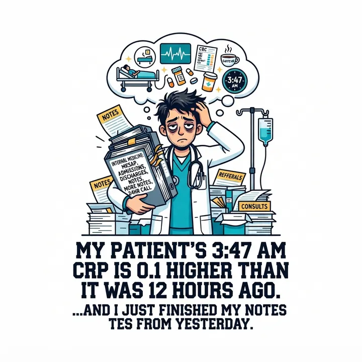 Funny Internal Medicine Resident Shirt — AI design