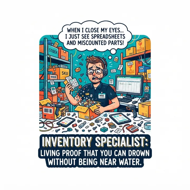 Funny Inventory Specialist Shirt — KI-Design