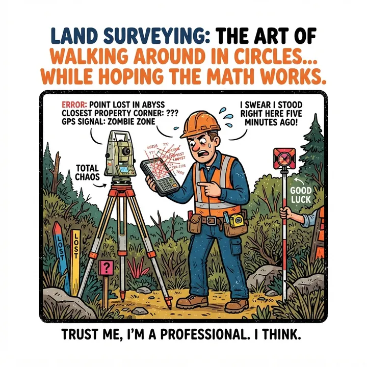 Funny Land Surveyor Shirt — AI design