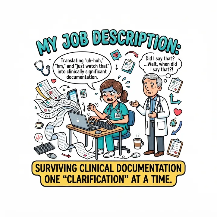 Funny Medical Scribe Shirt — Design IA