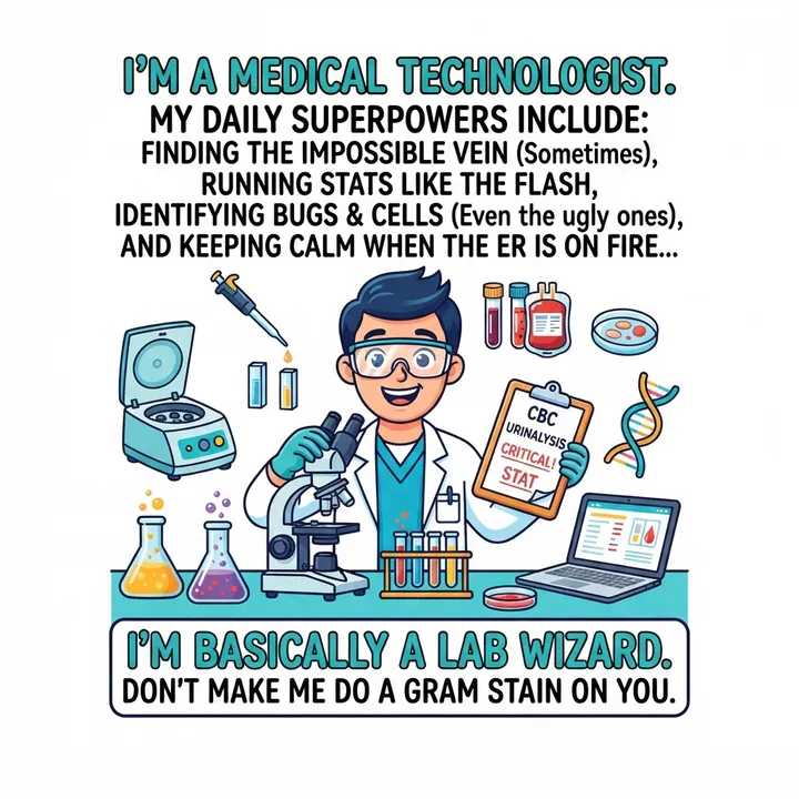Funny Medical Technologist Shirt — Diseño IA
