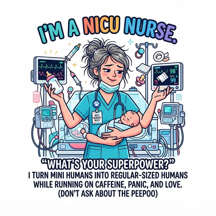 Funny Nicu Nurse Shirt — Design IA