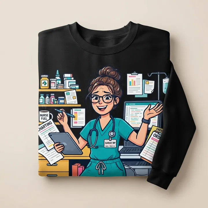 Funny Nurse Practitioner Sweatshirt — Dein Ergebnis