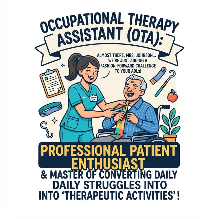 Funny Occupational Therapy Assistant Shirt — AI design