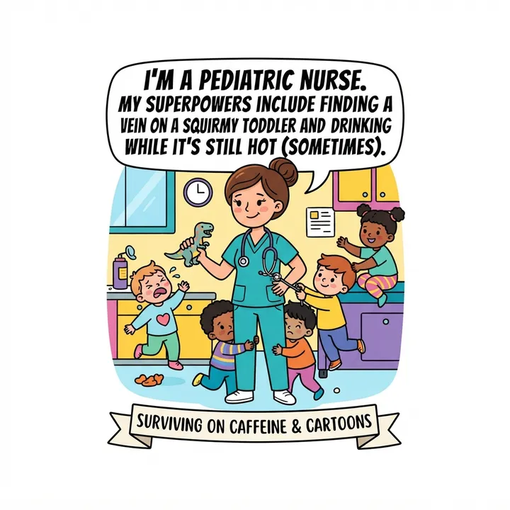 Funny Pediatric Nurse Sweatshirt — Design IA