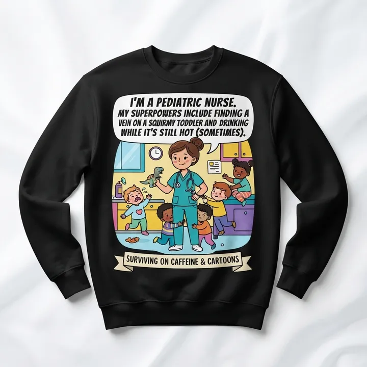 Funny Pediatric Nurse Sweatshirt — Seu resultado