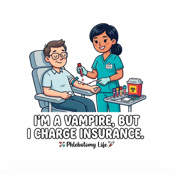 Funny Phlebotomist Shirts — KI-Design