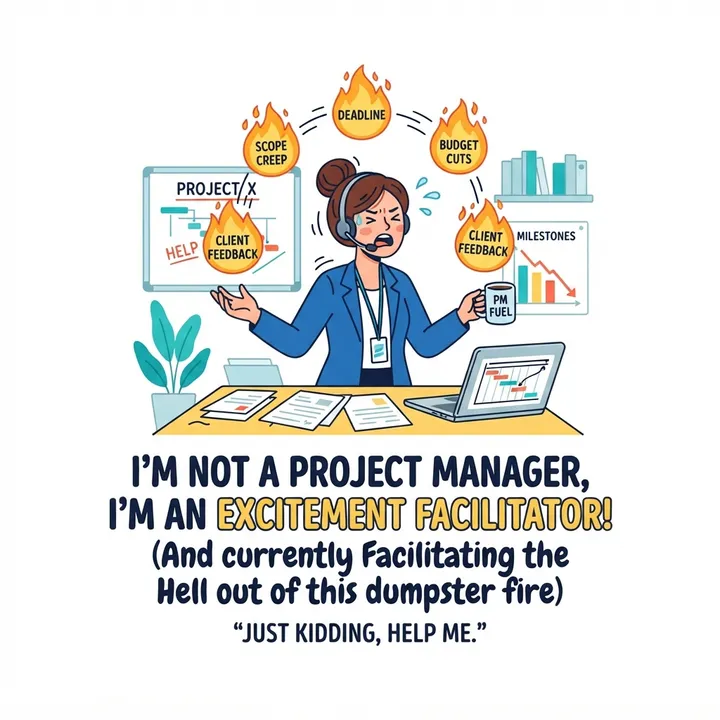 Funny Project Manager Shirt — AI design