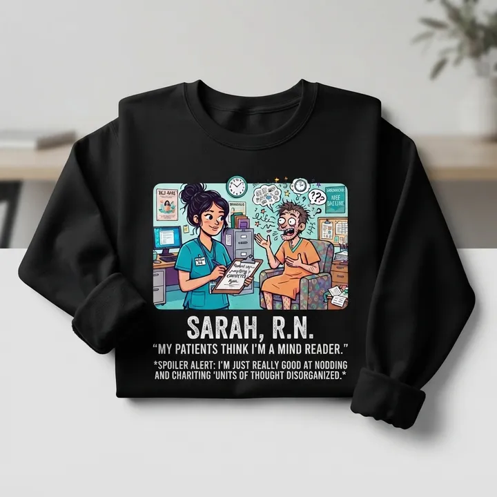 Funny Psych Nurse Sweatshirt — Dein Ergebnis