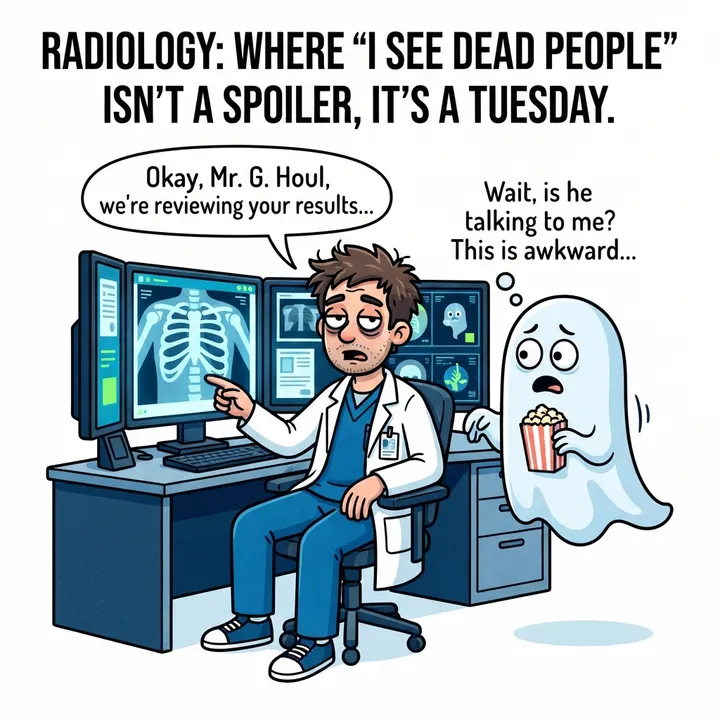 Funny Radiology Shirts — KI-Design
