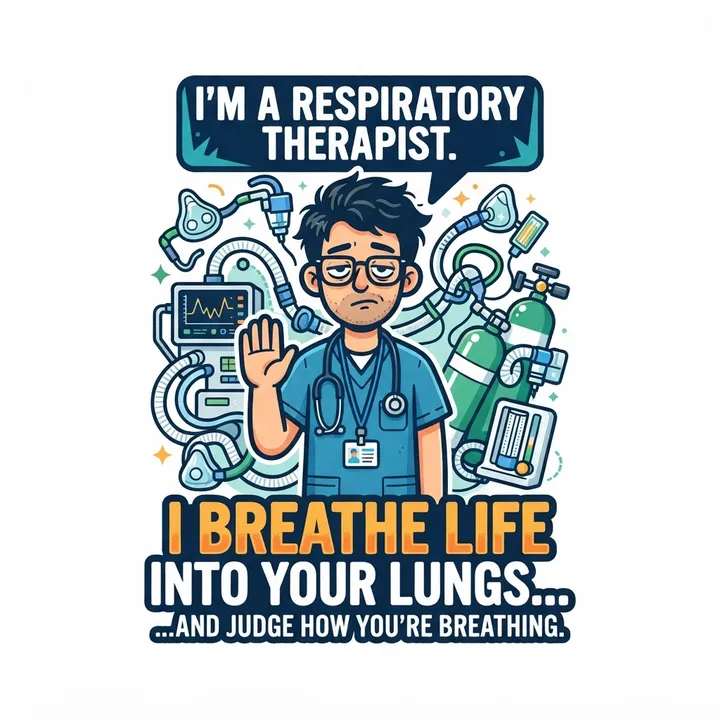 Funny Respiratory Therapist Sweatshirt — Design IA