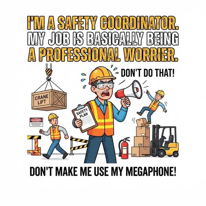 Funny Safety Coordinator Shirt — AI design