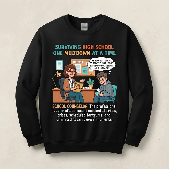 Funny School Counselor Sweatshirt — Dein Ergebnis
