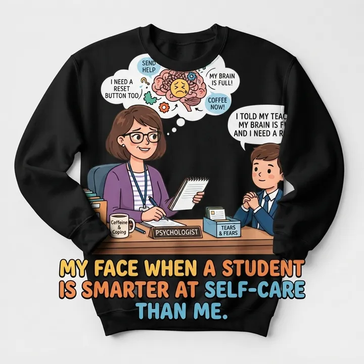 Funny School Psychologist Sweatshirt — Your result