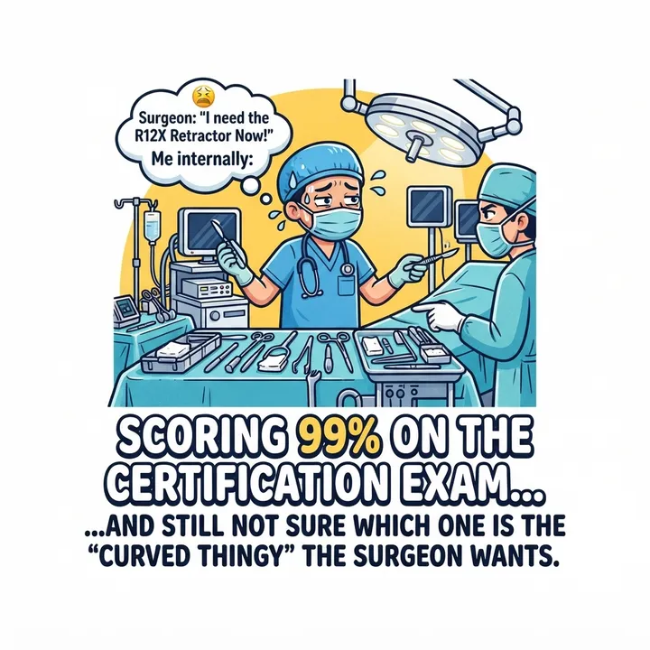 Funny Scrub Tech Shirt — KI-Design