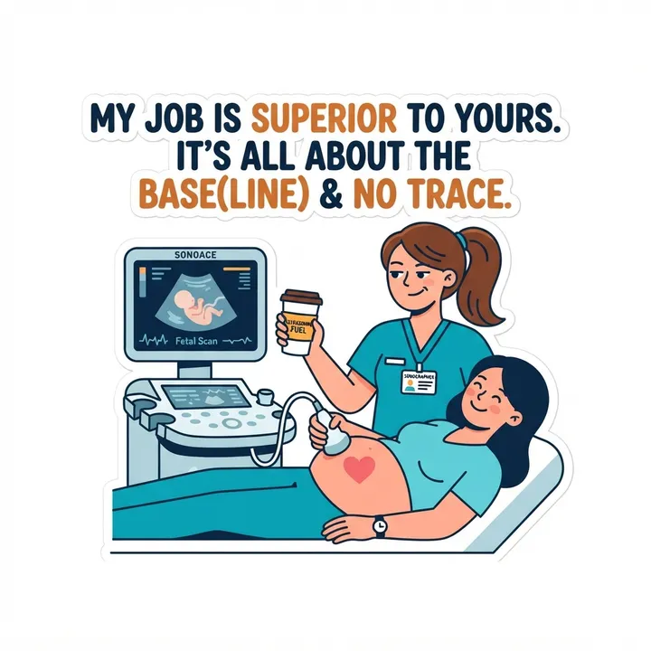 Funny Sonographer Shirts — KI-Design