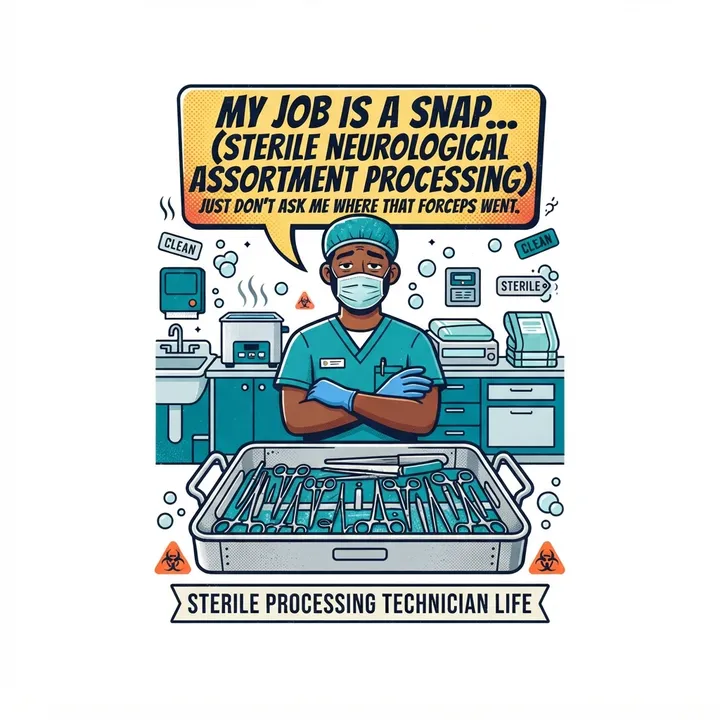 Funny Sterile Processing Technician Shirt — Design IA