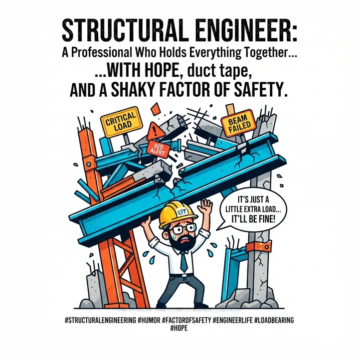 Funny Structural Engineer Shirt — KI-Design