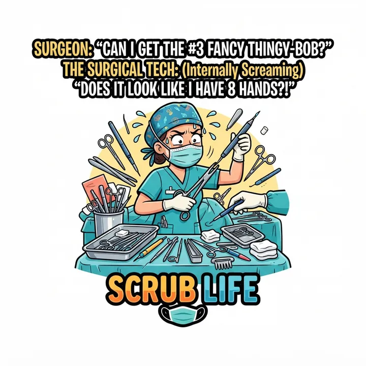 Funny Surgical Tech Sweatshirt — KI-Design