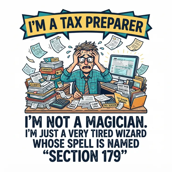Funny Tax Preparer Shirt — AI design