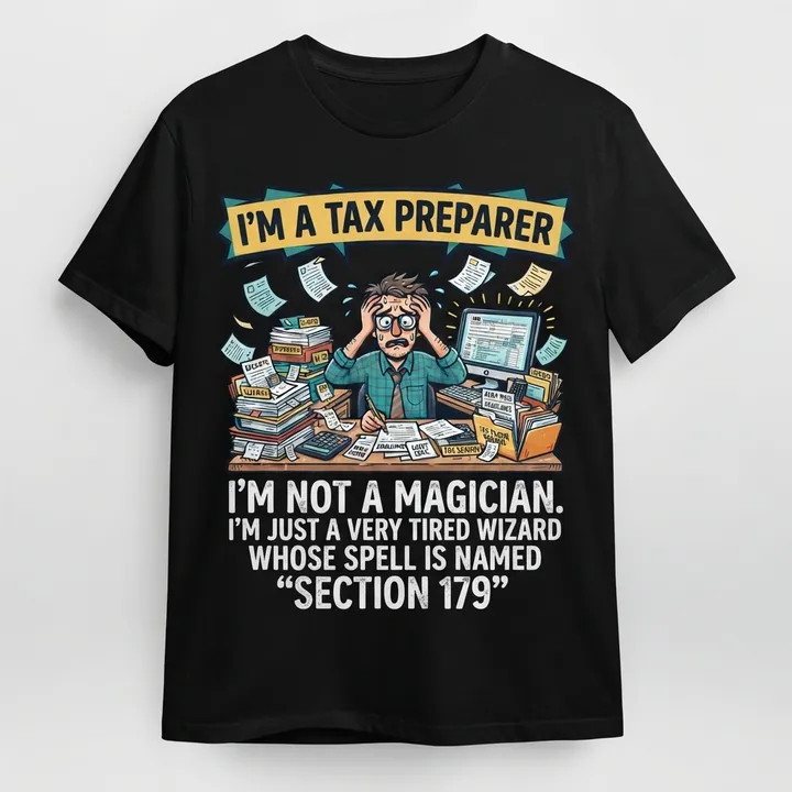 Funny Tax Preparer Shirt — Your result