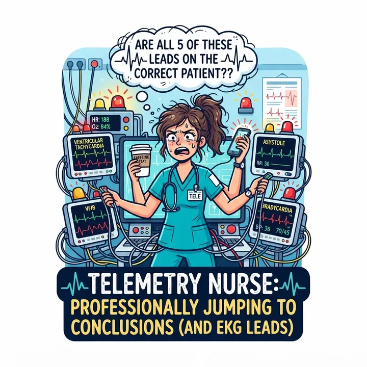 Funny Telemetry Nurse Sweatshirt — AI design