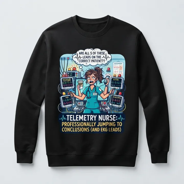 Funny Telemetry Nurse Sweatshirt — Your result