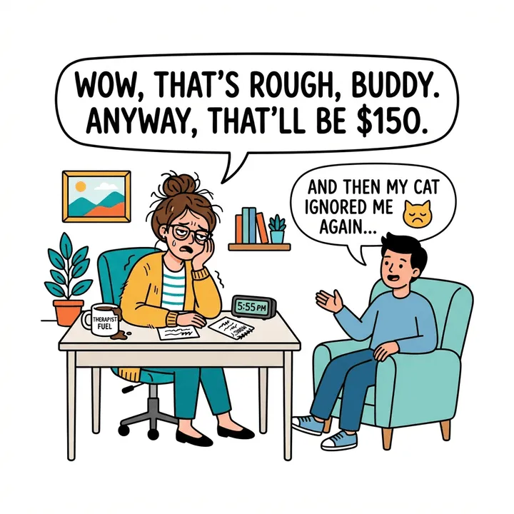 Funny Therapist Mugs — AI design