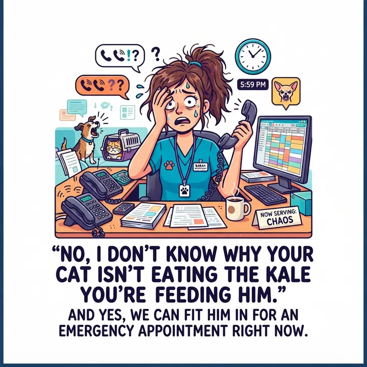 Funny Veterinary Receptionist Shirt — KI-Design