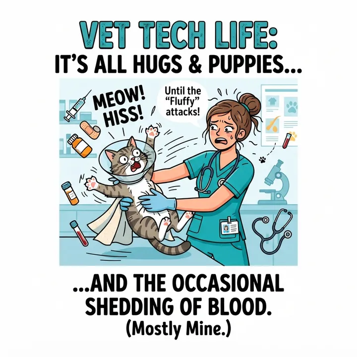 Funny Veterinary Technician Shirts — KI-Design
