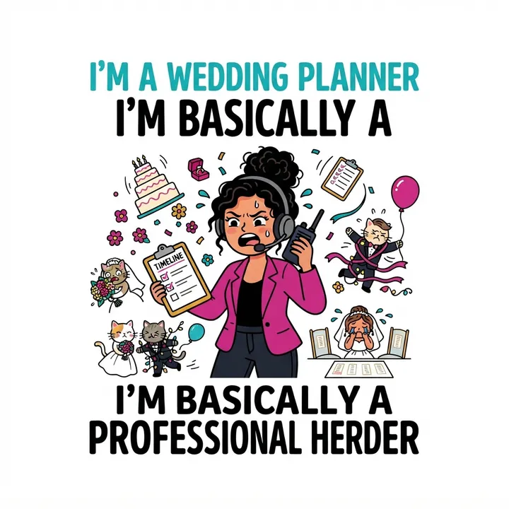 Funny Wedding Planner Shirt — AI design