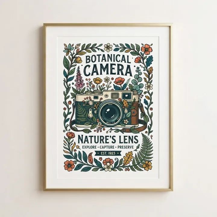 Poster botanici vintage camera — Il tuo risultato
