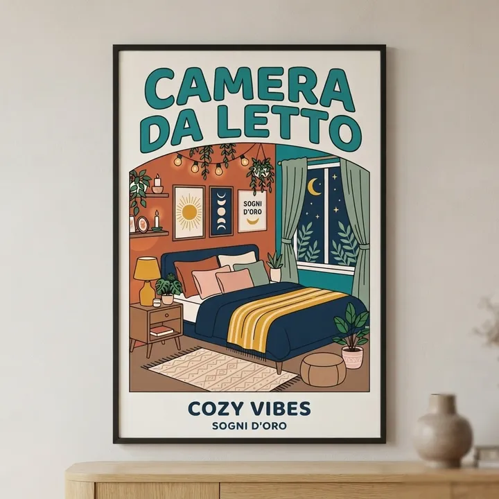 Poster camera da letto estetica — Il tuo risultato