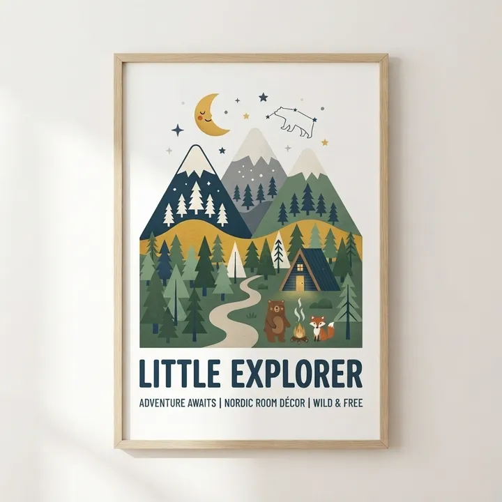 Poster stile nordico camera ragazzi — Il tuo risultato