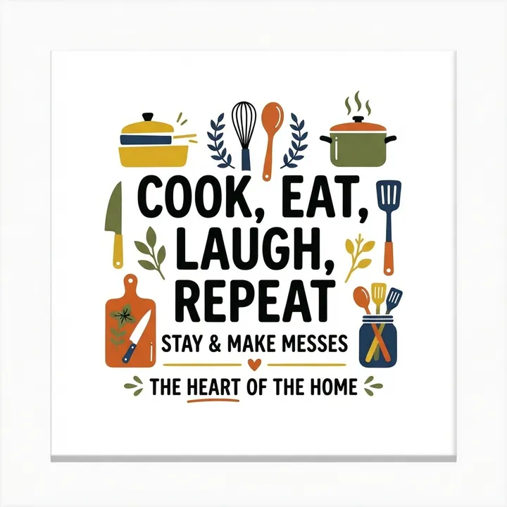 Quadri cucina moderna scritte — Design IA