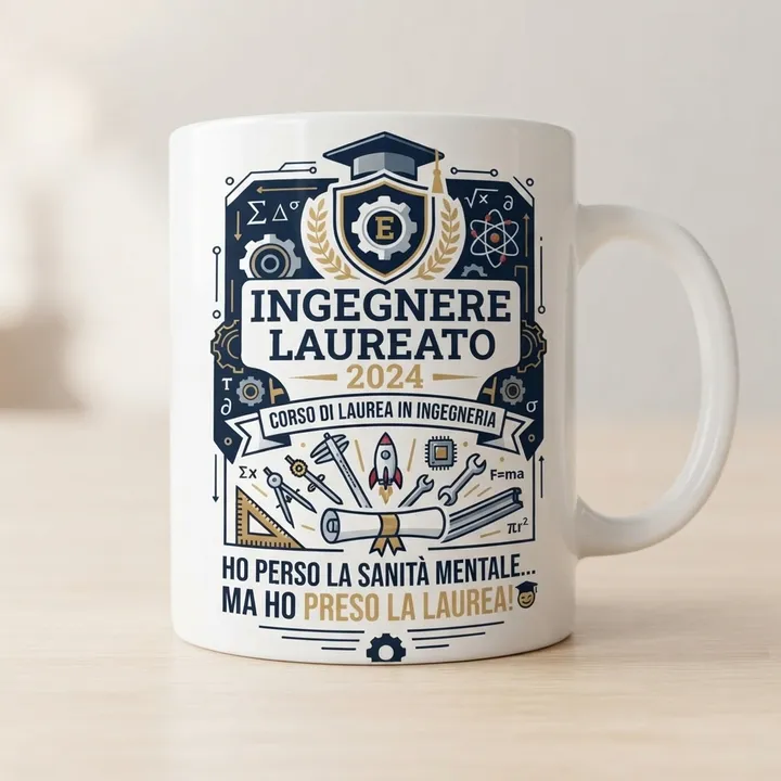 Regalo laurea ingegneria tazza — Il tuo risultato