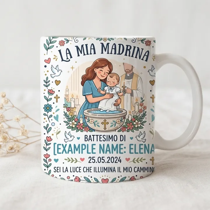 Regalo madrina battesimo tazza — Il tuo risultato