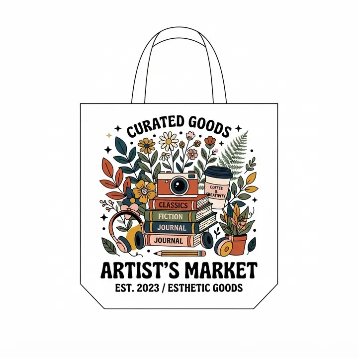 Shopper borsa cotone estetica — Design IA