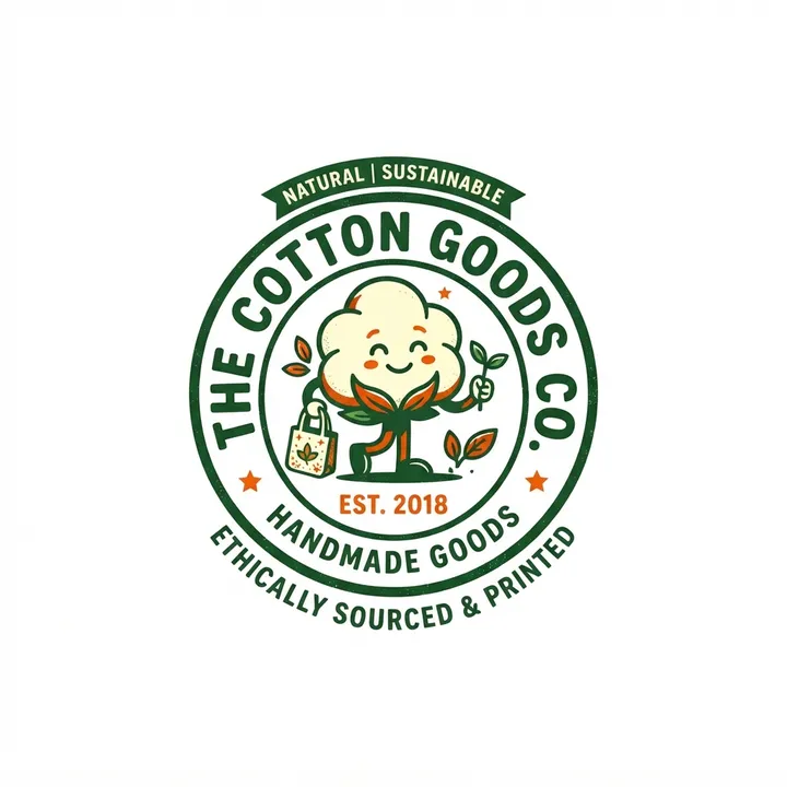 Shopper cotone personalizzate logo — Design IA