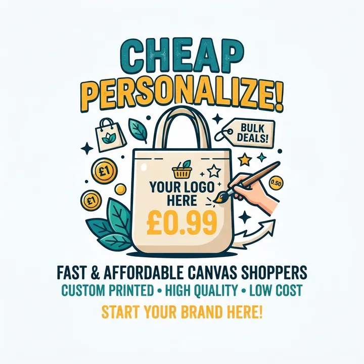 Shopper in tela personalizzate economiche — Design IA
