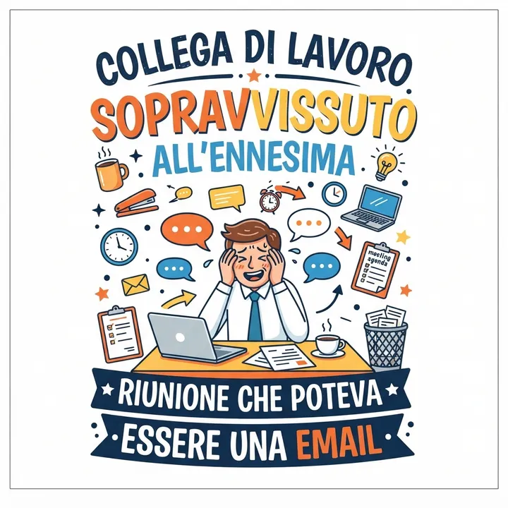 Tazza divertente collega di lavoro — Design IA