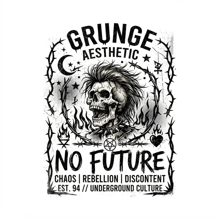 Tote bag estetica grunge — Design IA