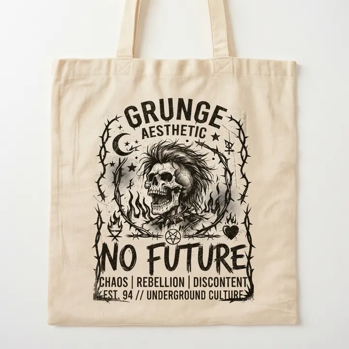 Tote bag estetica grunge — Il tuo risultato